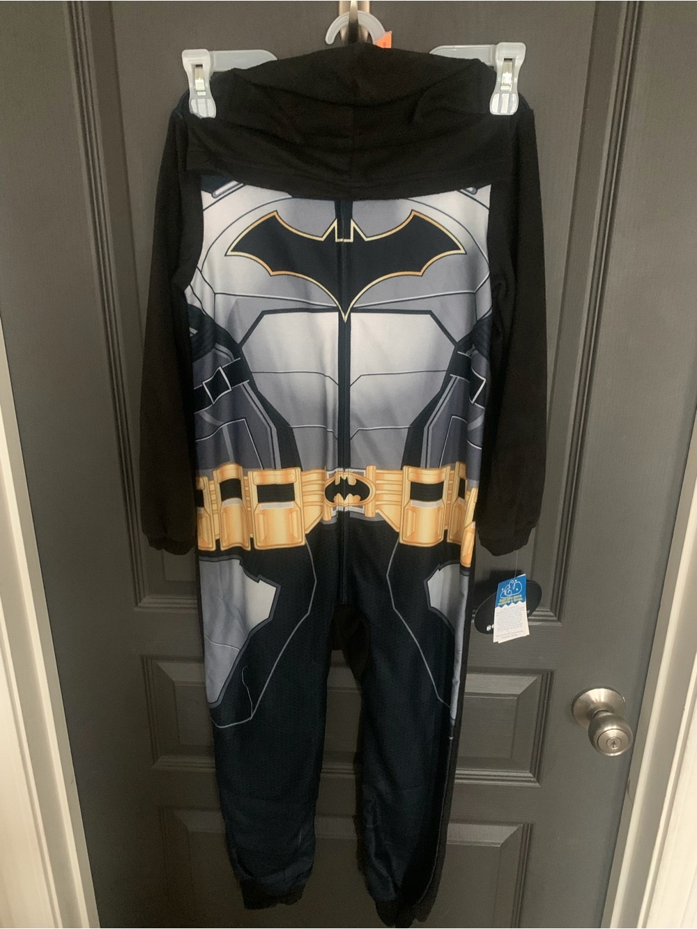 Batman Black and Gold Hoodie Pajama Onesie
